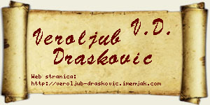 Veroljub Drašković vizit kartica